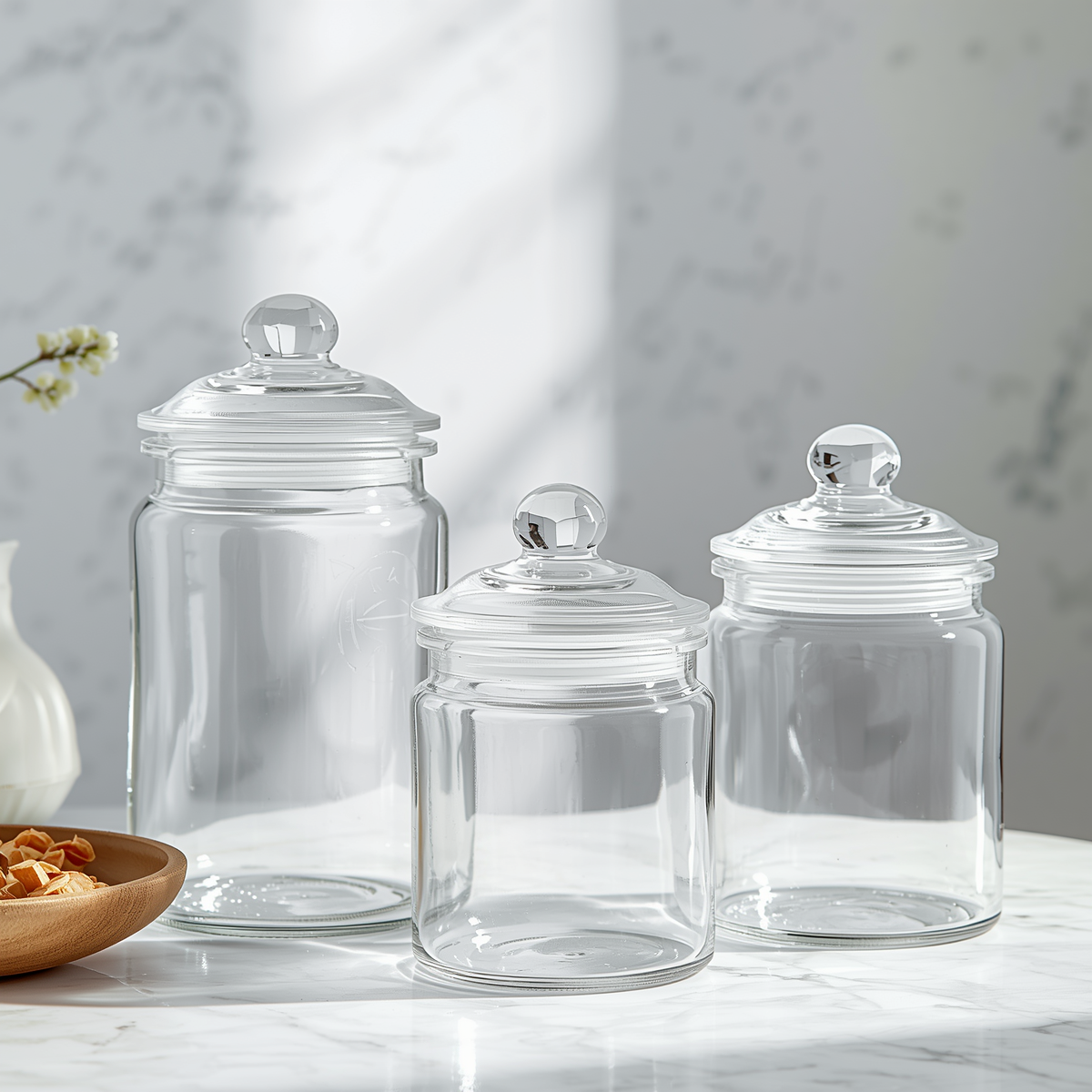 Premium Glass Storage Jar Set